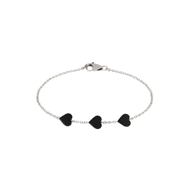 Enamel Hearts Bracelet