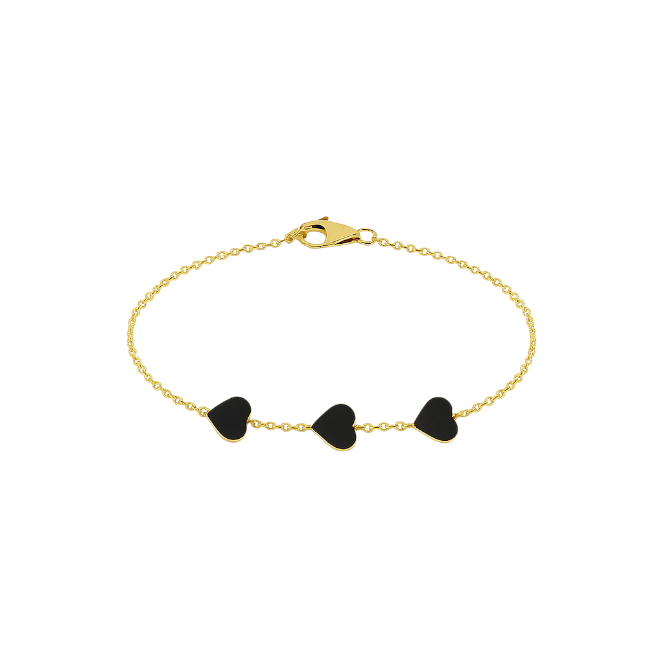 Enamel Hearts Bracelet