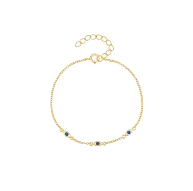 Triple Evil Eyes Bracelet