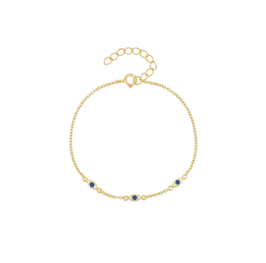 Triple Evil Eyes Bracelet