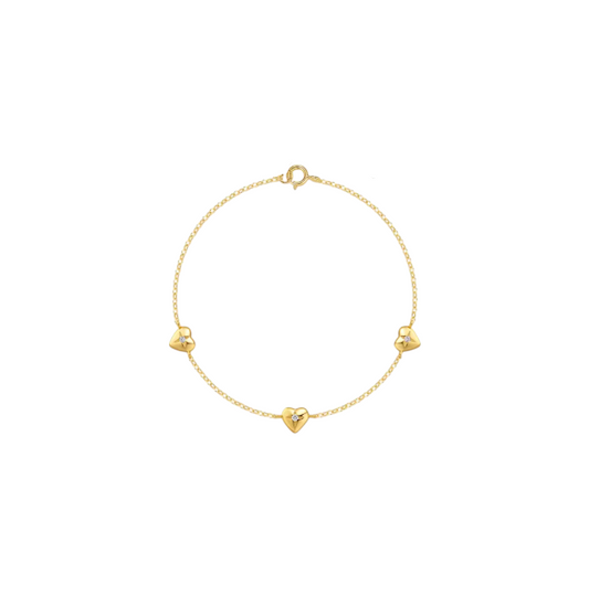 Triple North Star Hearts Bracelet