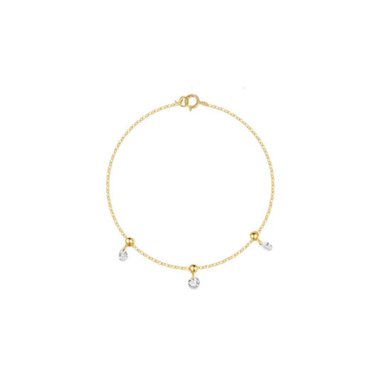 Dangling Crystals Bracelet