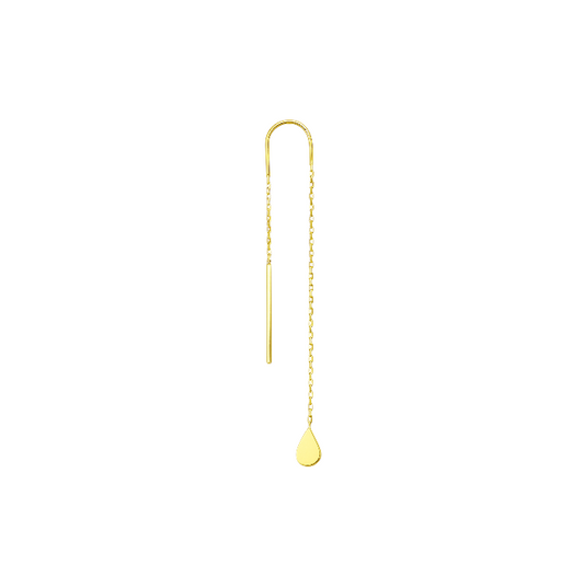Bold Teardrop Threader Earring