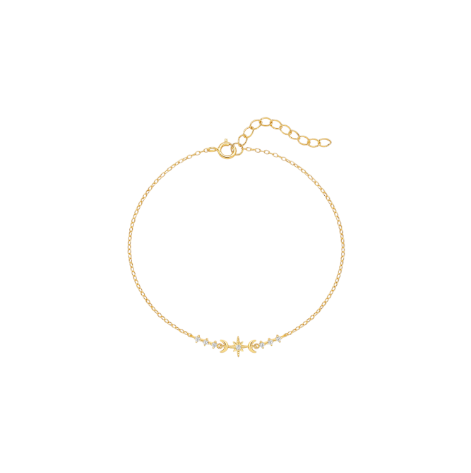 North Star Double Crescents Bracelet