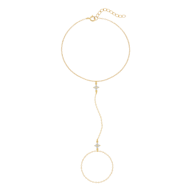 Double Four Petals Handchain