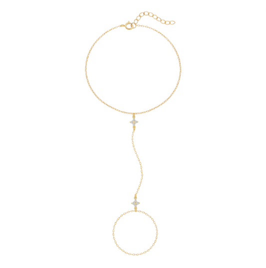Double Four Petals Handchain