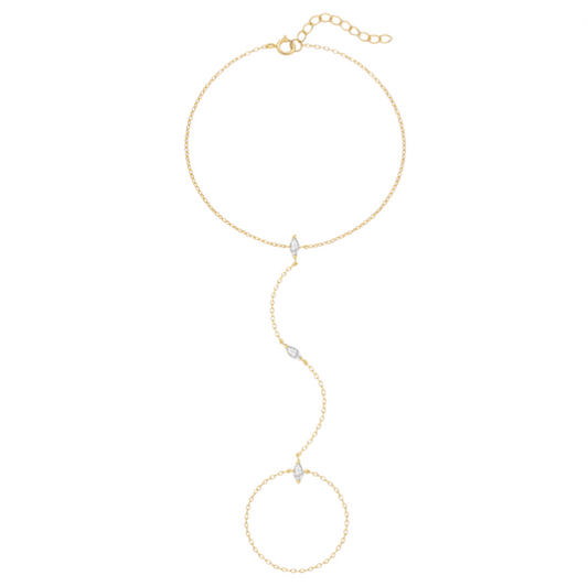 Triple Marquise Handchain
