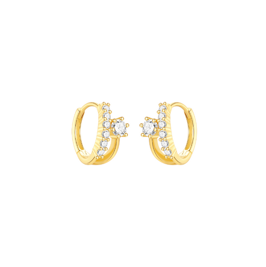 Circle Pavé Illusion Hoops