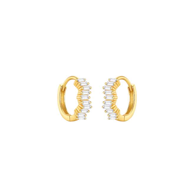 Curvy Baguettes Hoops