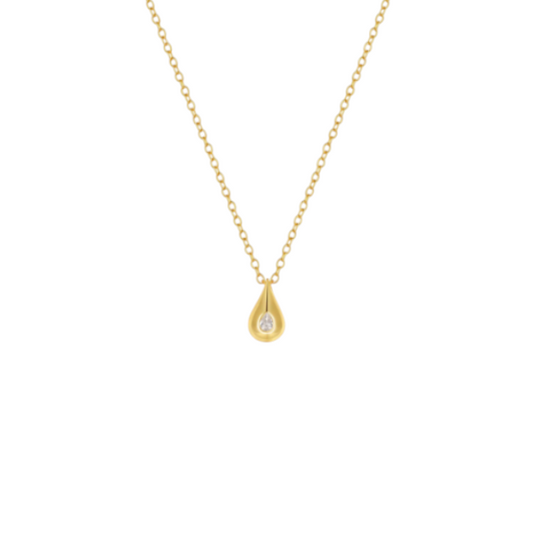 Bold Teardrop Sparkle Necklace