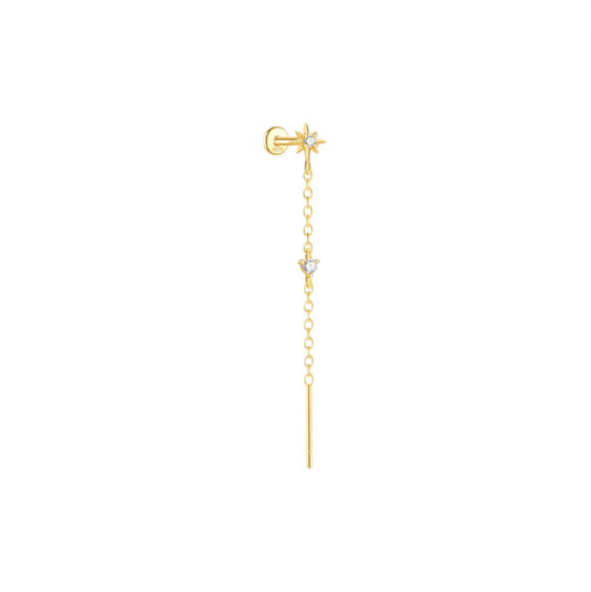 North Star Tassel Chain Stud