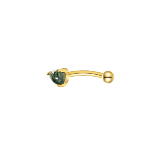 Emerald Pear Rook Earring
