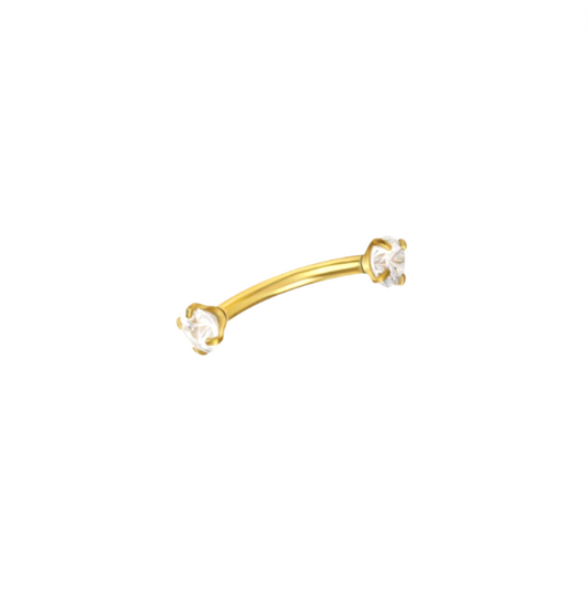 Circle Stones Rook Earring