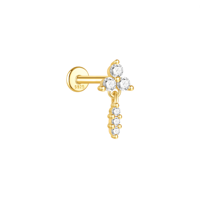 Trinity Circle Dangles Stud