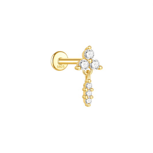 Trinity Circle Dangles Stud