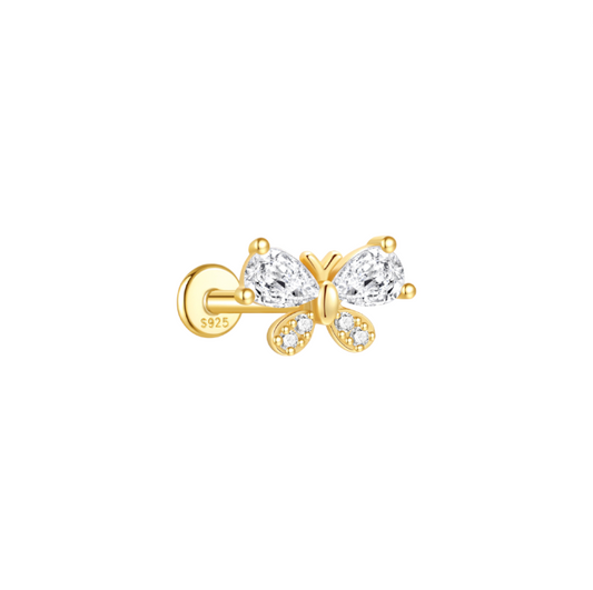 Butterfly Crystal Stud
