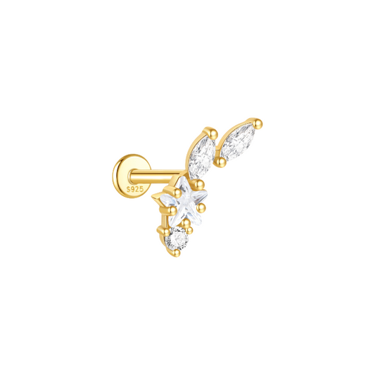 Shooting Star Marquise Stud