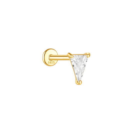Crystal Triangle Stud