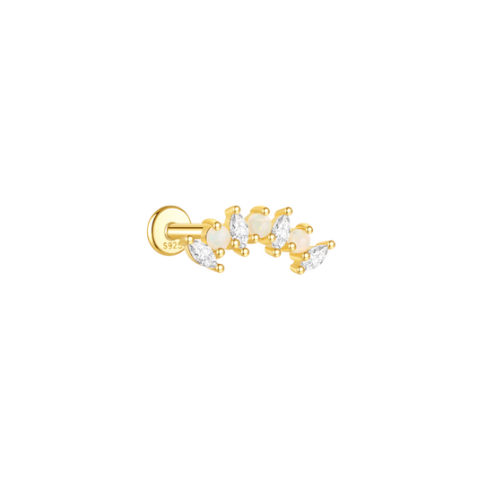 Marquee Opal Stones Crown Stud