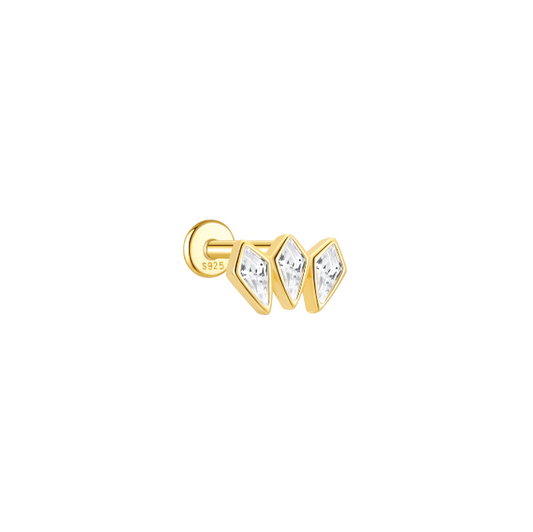 Triple Rhombus Stud