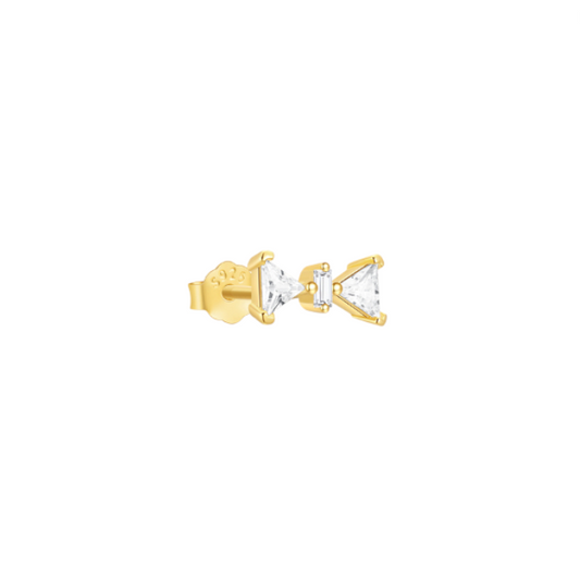 Triangles Bow Stud