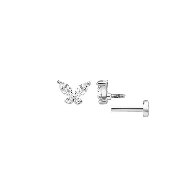 Butterfly Crystal Stud
