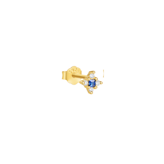 Royal Blue & White Star Stud