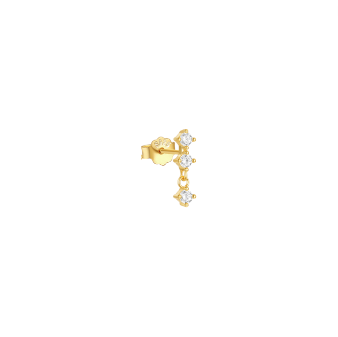 Triple Circles Dangle Stud