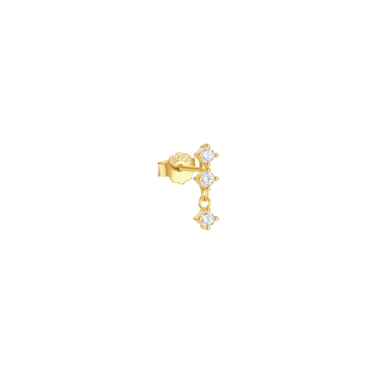 Triple Circles Dangle Stud