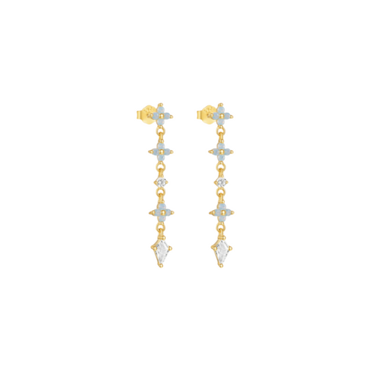 Gem Sparkles Tassel Earring