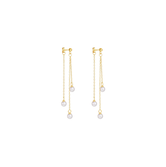 Pearl Dangles Tassel Earring