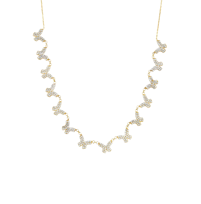 Pavé Multi Butterfly Necklace