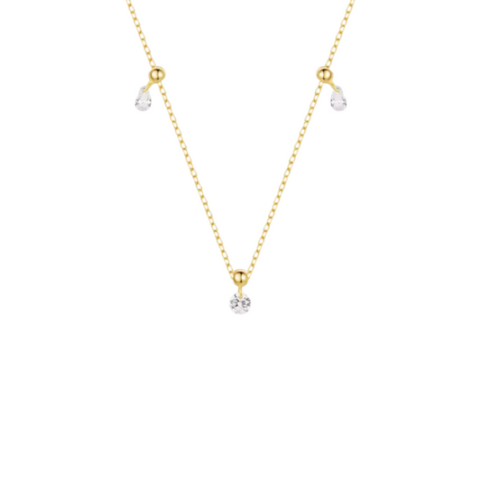 Dangling Crystals Necklace