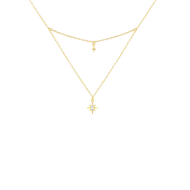 North Stars Double Layered Necklace