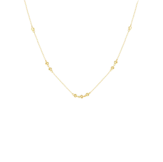 Multi Textured Circles Necklace