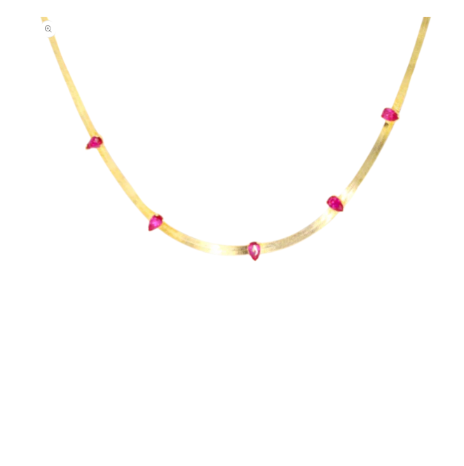 Teardrops Snake Chain Necklace