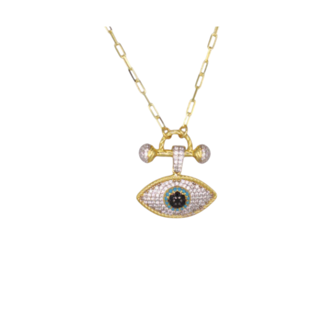 Knuckle Evil Eye Necklace