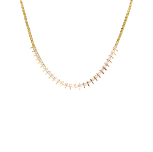 Crystals Bars Necklace