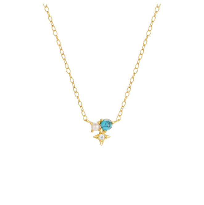 Turquoise North Star Necklace