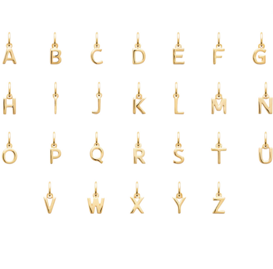 Mini English Letter Charm