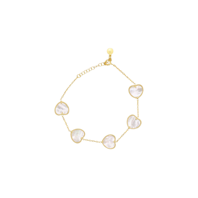 Inlay Hearts Bracelet