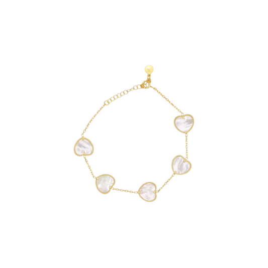 Inlay Hearts Bracelet
