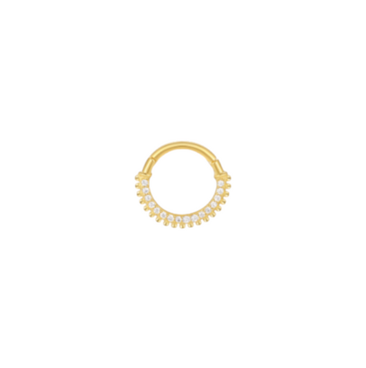 Circle Stones Daith Hoop