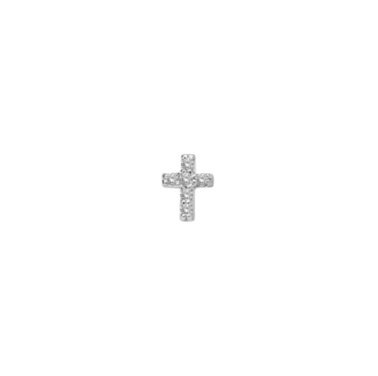 Pavé Cross Stud