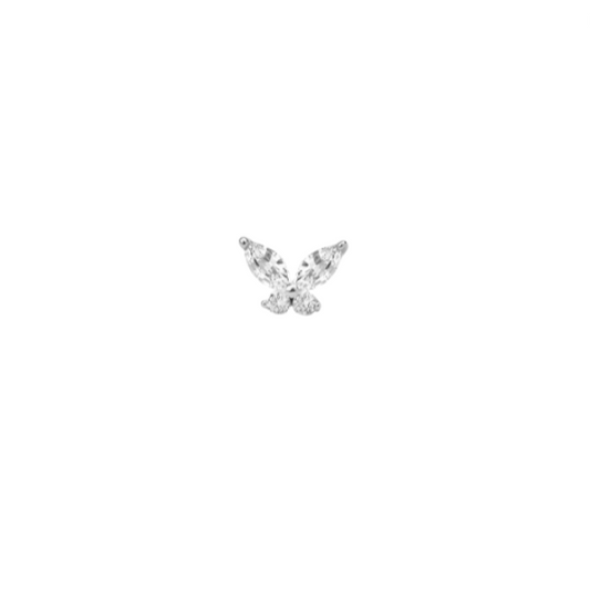 Butterfly Crystal Stud