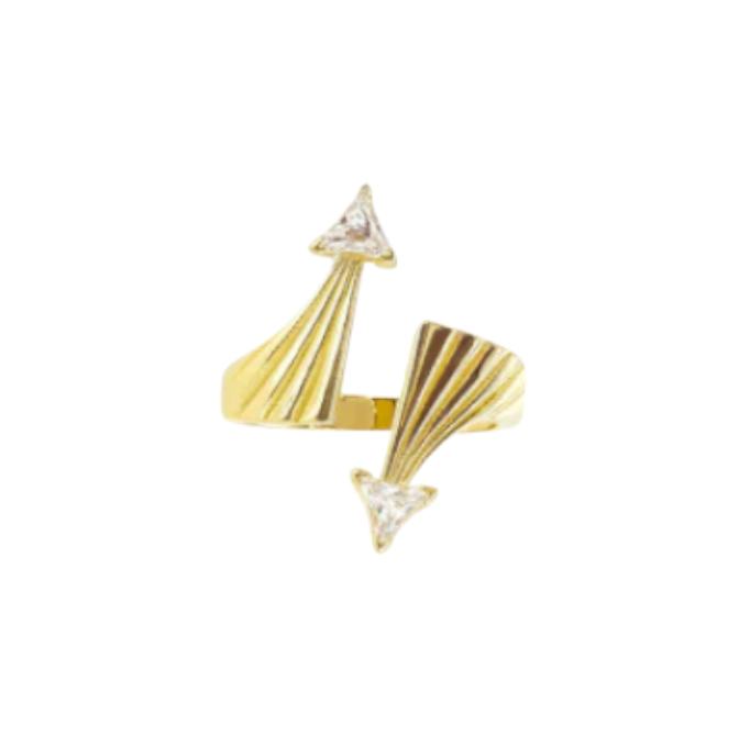 Double Triangle Spiked Ring