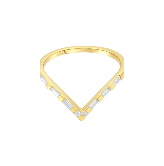 Baguettes V Ring