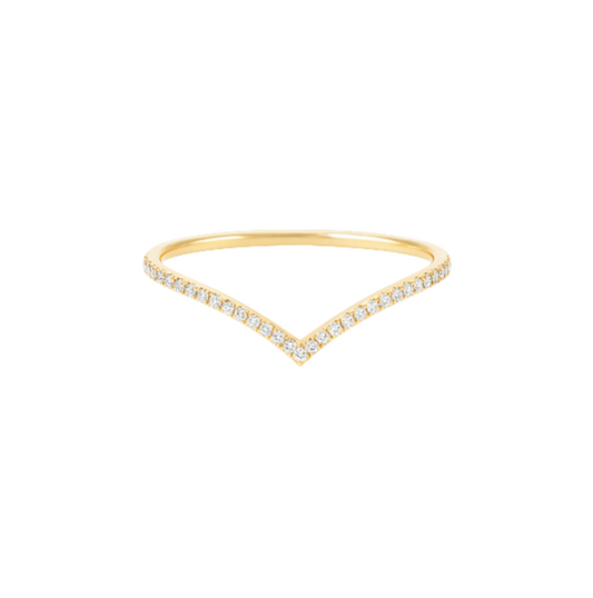 Pavé V ring