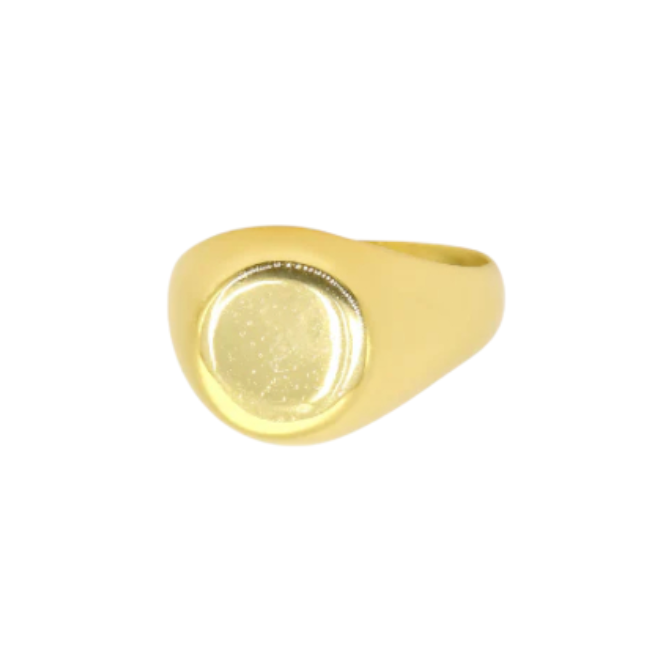 Round Signet Ring