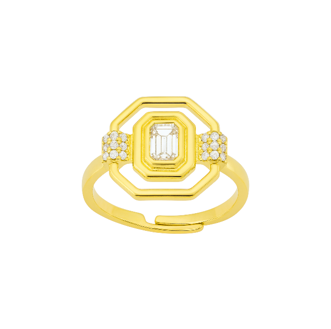 Radiant Cut Baguette Ring